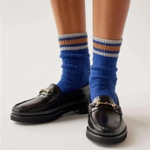 Bass Weejuns 90s Lianna Horsebit Loafers Black Smooth Leather - Picture 3 of 14